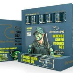 Intense Green Acrylic Paint Set (6 Colors) 20ml Tubes Abteilung 502