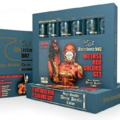 Intense Red Acrylic Paint Set (6 Colors) 20ml Tubes Abteilung 502