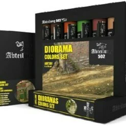 Dioramas Weathering Oil Paint Set (6 Colors) 20ml Tubes Abteilung 502
