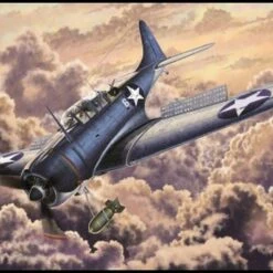 SBD-2 Battle of Midway USN Dive Bomber 1/48 Academy
