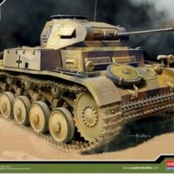WWII German Panzer II Ausf F Tank North Africa 1/35 Academy