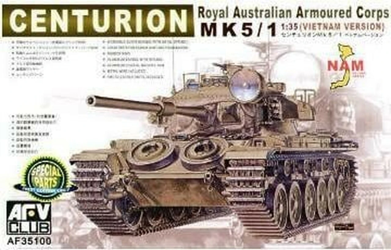 Centurion Mk V/I RAAC Tank Vietnam 1/35 AFV Club