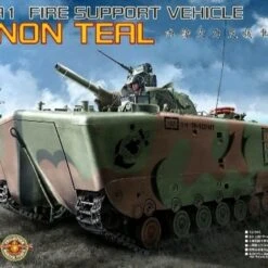 LVTH6A1 Cannon Teal Fire Support Vehicle w/105mm Howitzer 1/35 AFV Club