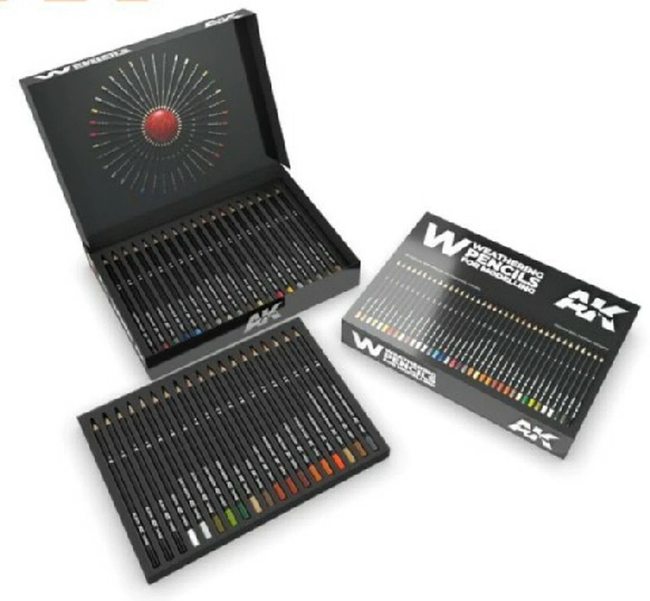 Weathering Pencils: Deluxe Edition Box Set (37 Colors) AK Interactive