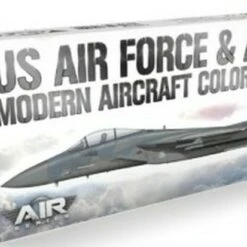 Air Series: US Air Force & ANG Modern Aircraft & Helicopter Acrylic Paint Set (8 Colors) 17ml Bottles AK Interactive