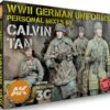 WWII German Uniforms Personal Mixes by Calvin Tan Acrylic Paint Set (18 Colors) 17ml Bottles AK Interactive