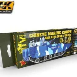AFV Series: Chinese Marine Corps & Airborne Forces Acrylic Paint Set (8 Colors) 17ml Bottles AK Interactive