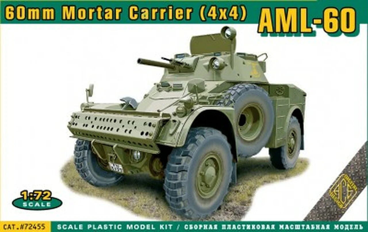 AML-60 60mm Mortar Carrier 4x4 Vehicle 1/72 Ace Models
