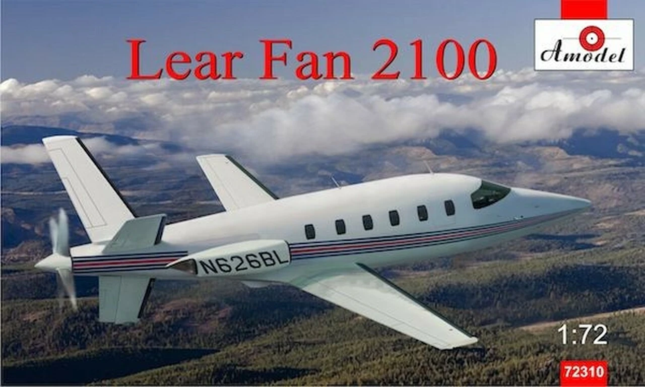 Lear Fan 2100 Turboprop Aircraft 1/72 A-Model