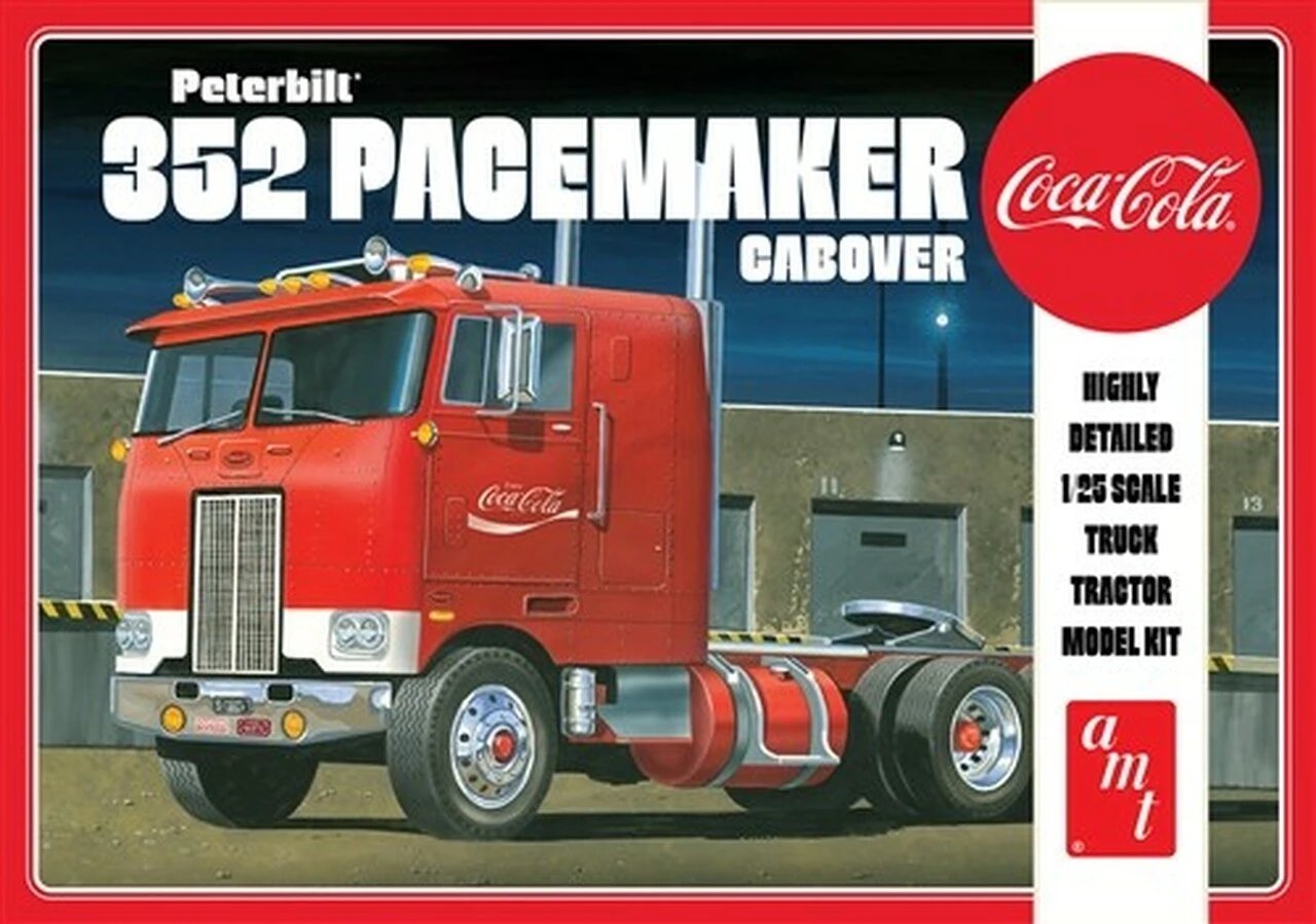Peterbilt 352 Pacemaker Cabover Coca-Cola Tractor Cab 1/25 AMT Models
