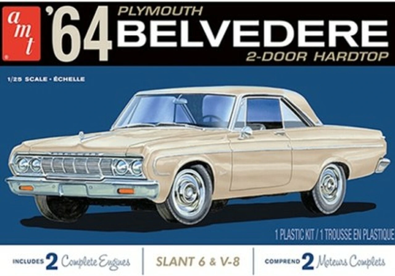 1964 Plymouth Belvedere 2-Door Hardtop 1/25 AMT Models