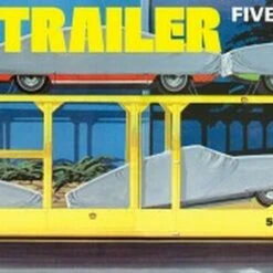 Five-Car Automobile Haulaway Trailer 1/25 AMT Models