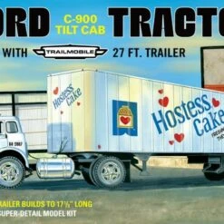 Hostess Ford C900 Tilt Cab Tractor w/Trailer 1/25 AMT Models