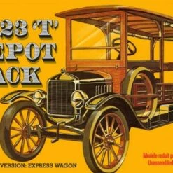 1923 Ford T Depot Hack Transport Vehicle 1/25 AMT Models