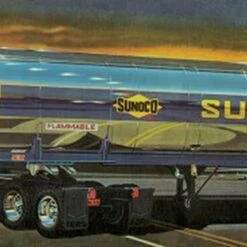 Sunoco Fruehauf Plated Tanker Semi-Trailer 1/25 AMT Models