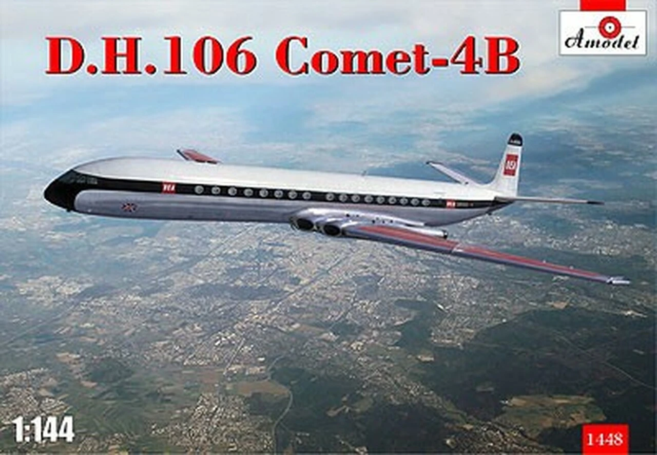 DH-106 De Havilland Comet 4B Passenger Airliner 1/144 A-Model