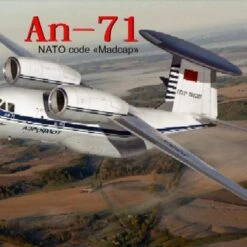 Antonov An-71 'Madcap' Soviet AWACS Aircraft 1/144 A-Model