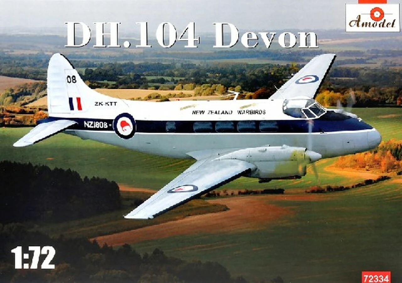 DH104 Devon New Zealand Warbirds Light Transport Aircraft 1/72 A-Model