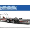 Brian James A4 Auto Transport Trailer 1/24 Aoshima