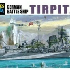 German Battleship Tirpitz Waterline 1/700 Aoshima