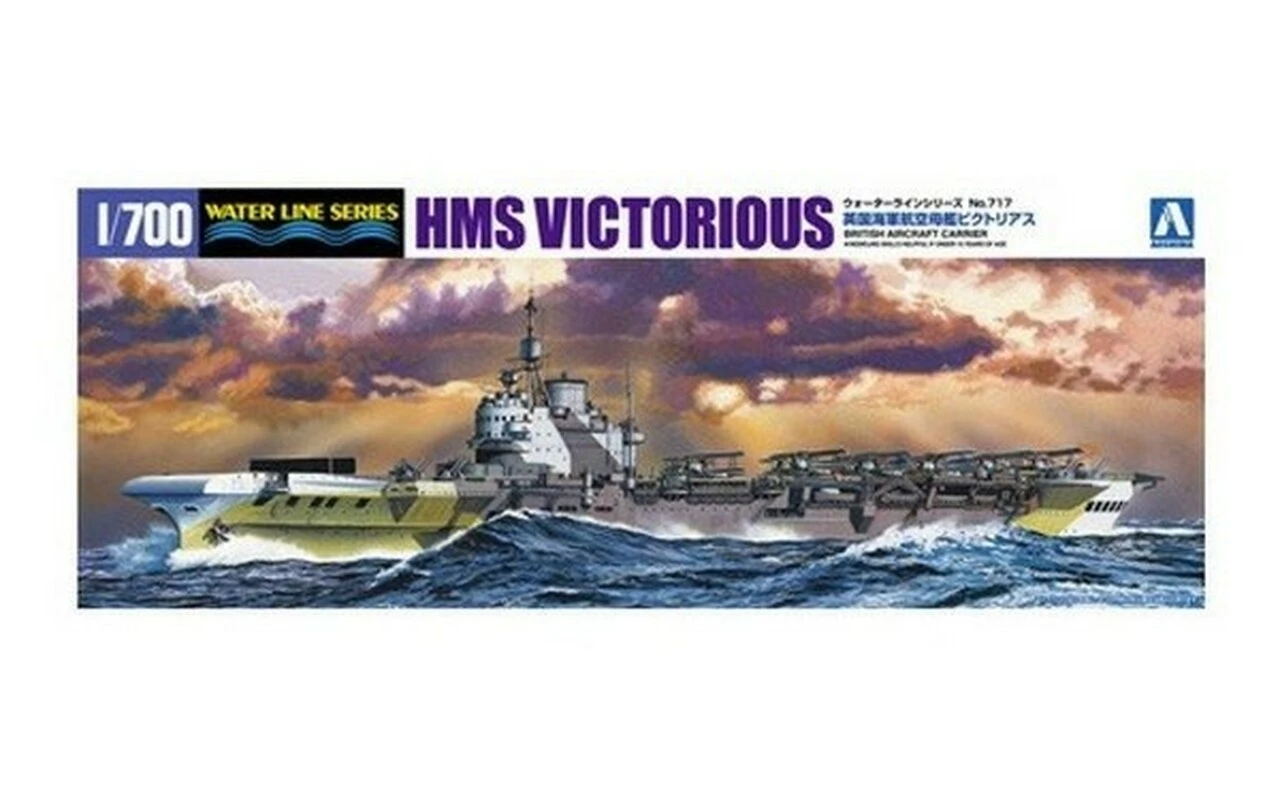 HMS Victorious Aircraft Carrier 1/700 Aoshima