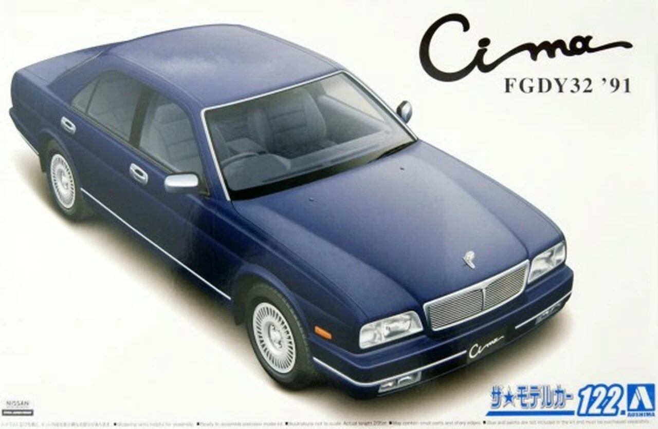 1991 Nissan CIMA FGDY32 Type III Limited 4-Door Luxury Car 1/24 Aoshima