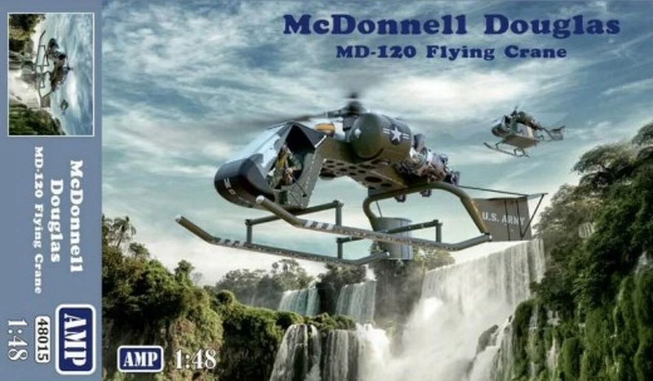 MD120 Flying Crane Helicopter 1/48 Amp Kits
