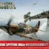 Spitfire Mk Ia & Messerschmitt Bf 109E-4 Dogfight Doubles Gift Set w/paint & glue 1/72 Airfix