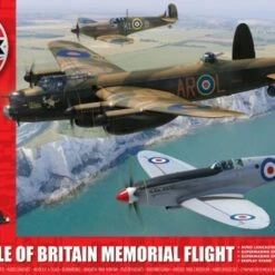 RAF Avro Lancaster, Spitfire Mk IIa, Spitfire PR XIX Aircraft Battle of Britain Memorial Flight Gift Set w/paint & glue 1/72 Airfix