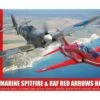 Supermarine Spitfire & RAF Red Arrows Hawk Best of British Gift Set w/paint & glue 1/72 Airfix