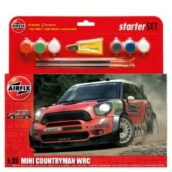 Mini Countryman WRC Car Large Starter Set w/paint & glue 1/32 Airfix