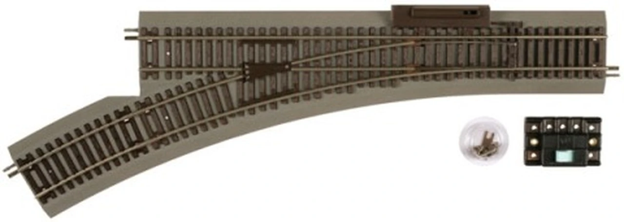 HO True-Track Remote 22" Radius Snap Switch Left HO Atlas