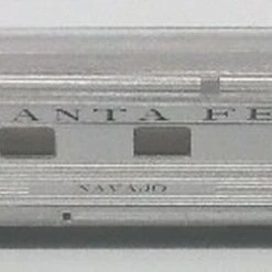 85' Streamline Fluted Observation Car w/Lighted Interior Santa Fe N Scale Bachmann Trains