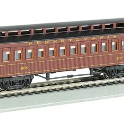 Old-Time Passenger Coach W/Rounded-End Clerestory Roof Pennsylvania HO Scale Bachmann Old-Time Passenger Coach w/Rounded-End Clerestory Roof Pennsylvania HO Scale Bachmann