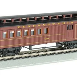 Old-Time Passenger Combine W/Rounded-End Clerestory Roof Pennsylvania HO Scale Bachmann Old-Time Passenger Combine w/Rounded-End Clerestory Roof Pennsylvania HO Scale Bachmann