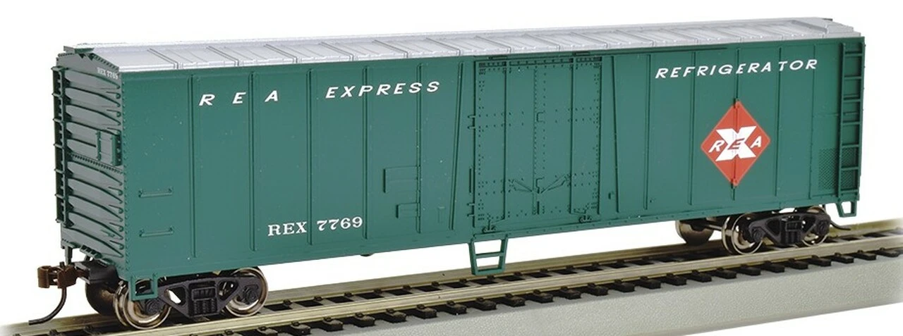 ACF 50' Steel Reefer Railway Express N Scale Bachmann Trains