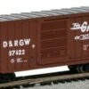 Hi-Cube Boxcar Rio Grande #67422 (Brown) N Scale Bachmann Trains