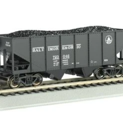 Baltimore & Ohio Capital Dome #723046 55-Ton 2-Bay USRA Outside Brace Hopper w/Coal R-T-R HO Bachmann Trains