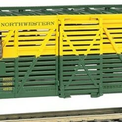 Chicago & Northwestern 40' Animated Stock Car W/ Horses HO Bachmann Chicago & Northwestern 40' Animated Stock Car w/ Horses HO Bachmann