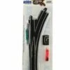 Right Remote Switch Steel on Black Roadbed (1/Cd) HO Bachmann Trains