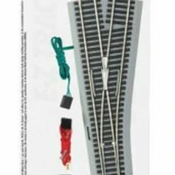 Right Remote Turnout Nickel Silver Track #4 (1/Cd) HO Bachmann Trains