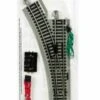 Left Remote Switch Nickel Silver Track (1/Cd) HO Bachmann Trains