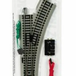 Right Remote Switch Nickel Silver Track (1/Cd) HO Bachmann Trains