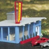 Drive-In Hamburger Stand Building Built-Up N Bachmann Trains