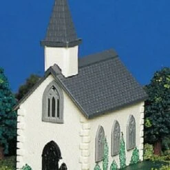 Country Church Building Built-Up N Bachmann Trains