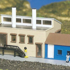 Factory Building Built-Up N Bachmann Trains