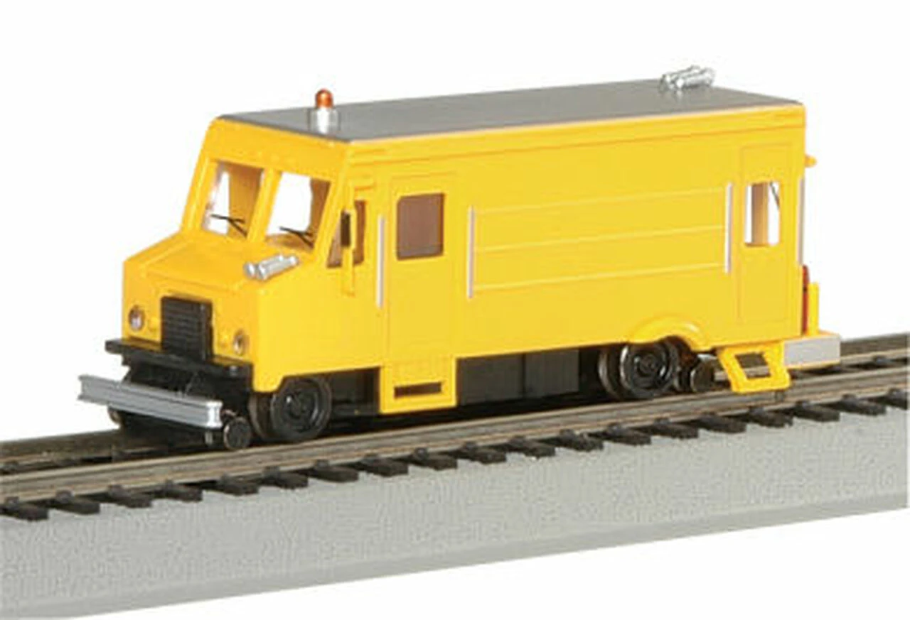 MOW Highrailer Self-Propelled Rail Detector Step Van HO Bachmann Trains