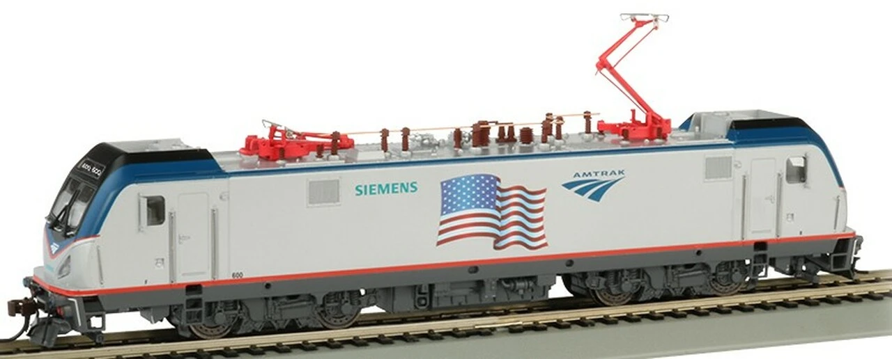 ACS64 Siemens Electric Locomotive DCC Sound Amtrak #600 Flag Demo HO Scale Bachmann Trains