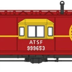 Bay Window Caboose w/Roof Walk Santa Fe HO Scale Bachmann Trains