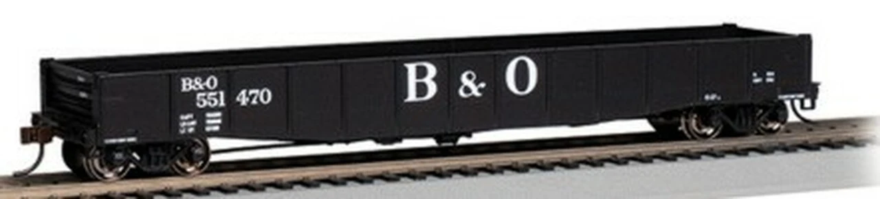 ACF 50' 6" Drop-End Gondola w/No Load Baltimore & Ohio HO Scale Bachmann